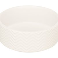 Trixie Voerbak / Drinkbak Wave Keramiek Wit