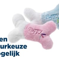 Flamingo Puppy Botje Roze Of Lichtblauw