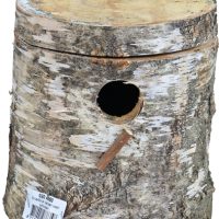 vogelhuis boomstam berkenhout